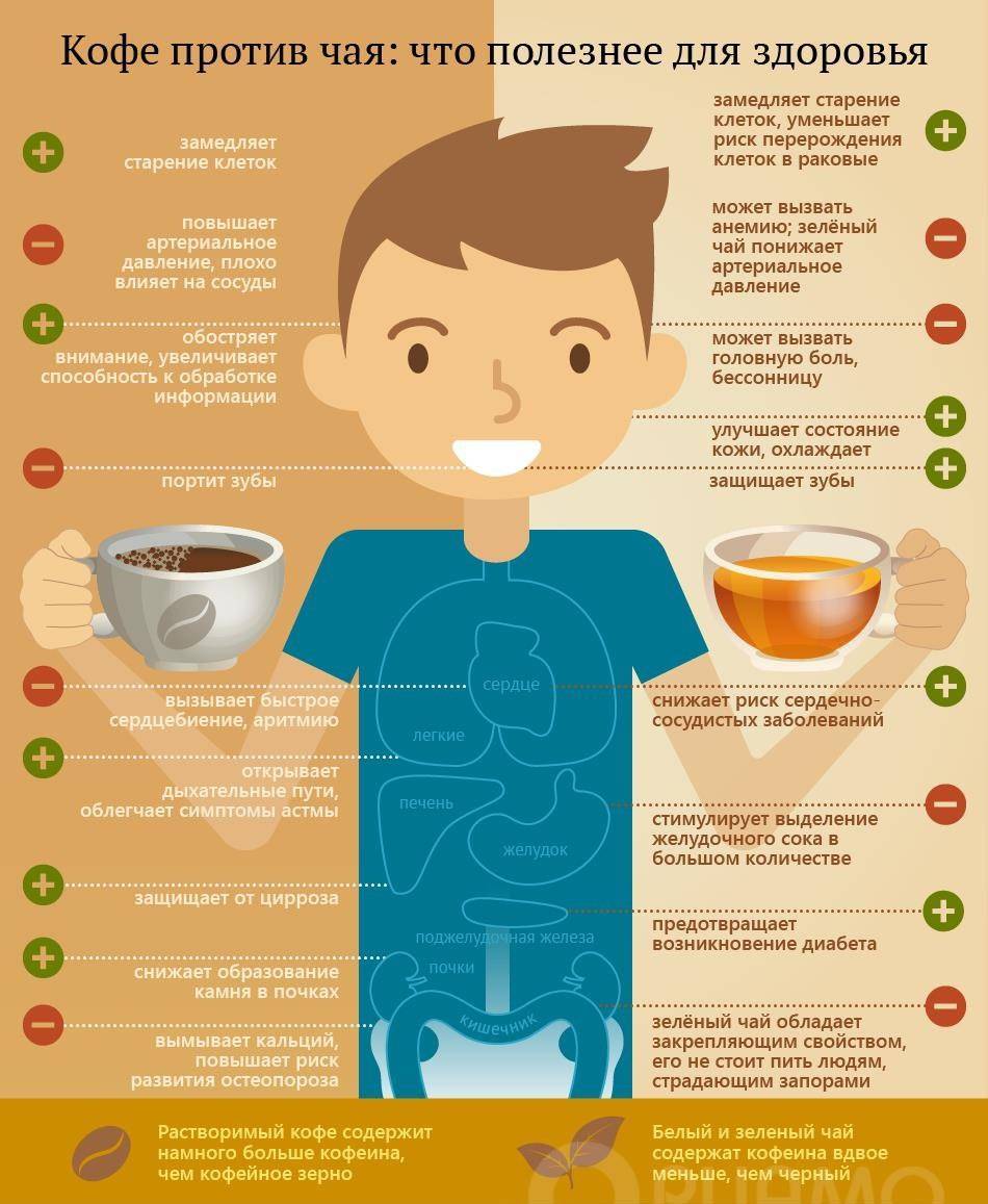 Чай или кофе: что лучше пить и почему?