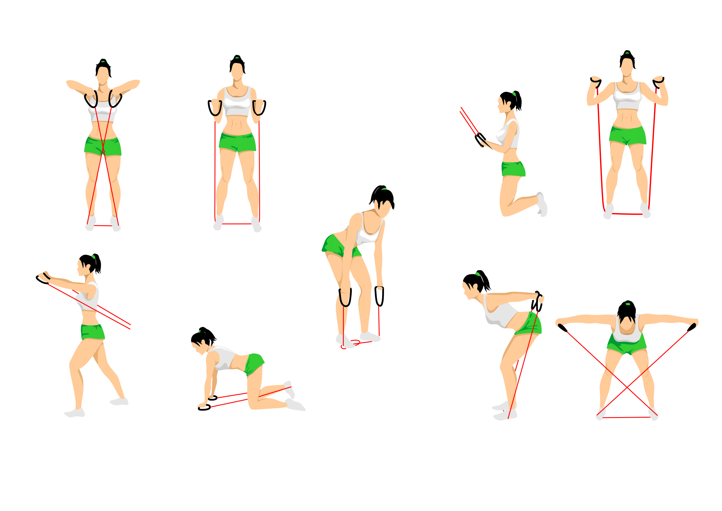 Упражнения с эспандером для женщин — эффективные тренировки в домашних условиях