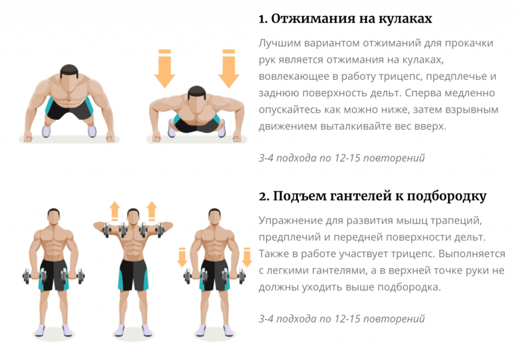 Лучшие упражнения для прокачки грудных мышц дома, которые можно выполнять с весом тела или с гантелями