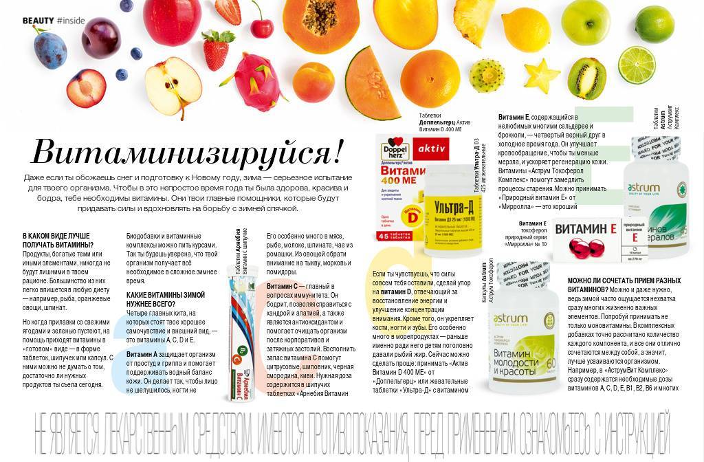 Витамины летом