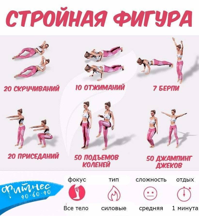 Тренировки дома для девушек: готовые программы упражнений для всех мышц (видео/фото/схемы)