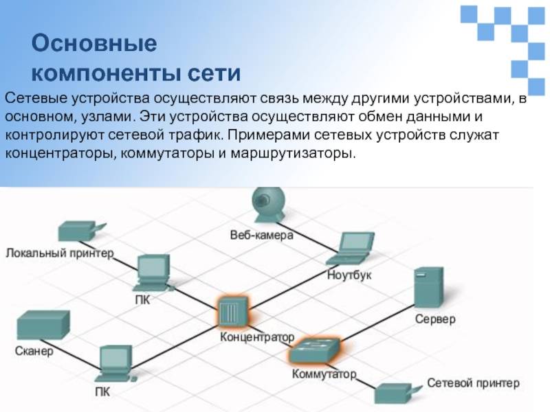 Элементы сети интернет. Основные компоненты сетей сетевая среда и сетевые устройства. Схема организации связи между узлами сети и пользователем. Сетевые устройства схема. Основные элементы локальной сети.