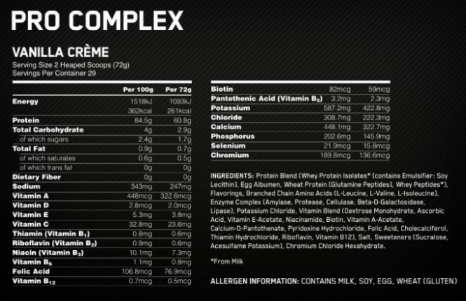 Pro complex gainer от optimum nutrition - спортивное питание на dailyfit